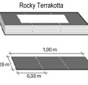 Räystäs- ja harjalevyt, Sävytetyt, Terrakotta